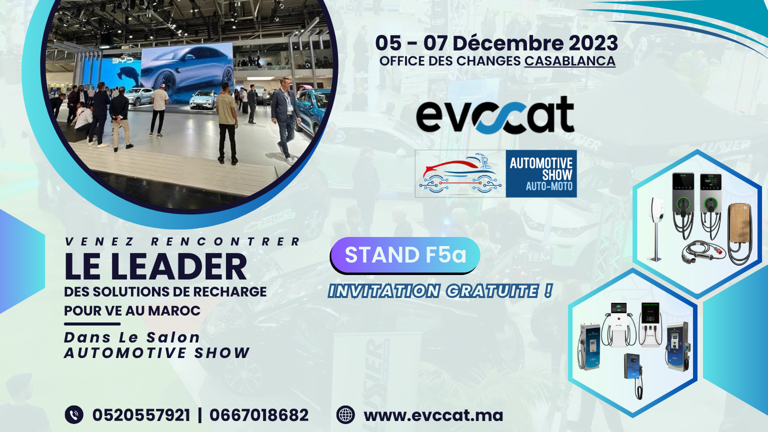 Evccat automotive show bornes de recharge formation